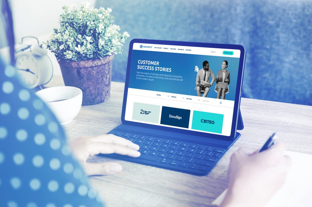 Mockup. Blank digital tablet in the hands of Asian women, Tablet computer white screen. Businesswoman work from home