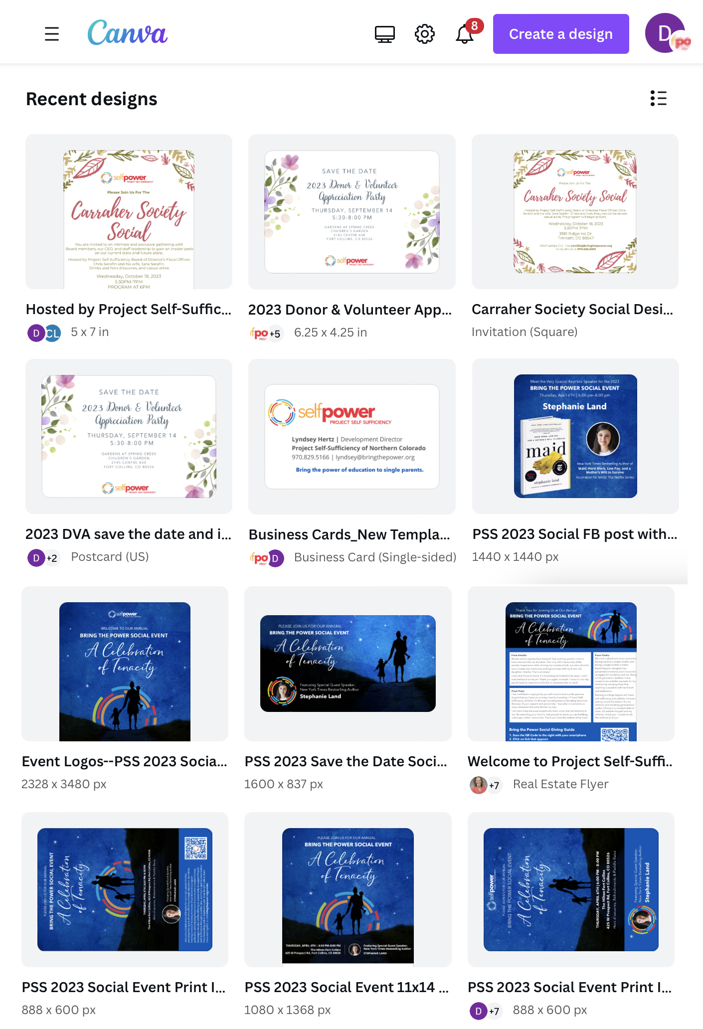 PSS Canva mobile